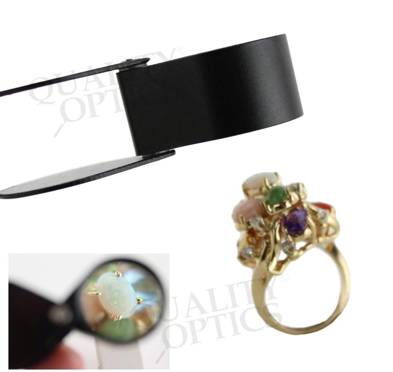 Quality Optics USA Folding Jewelers Loupe Style Pocket Magnifier - Image 2